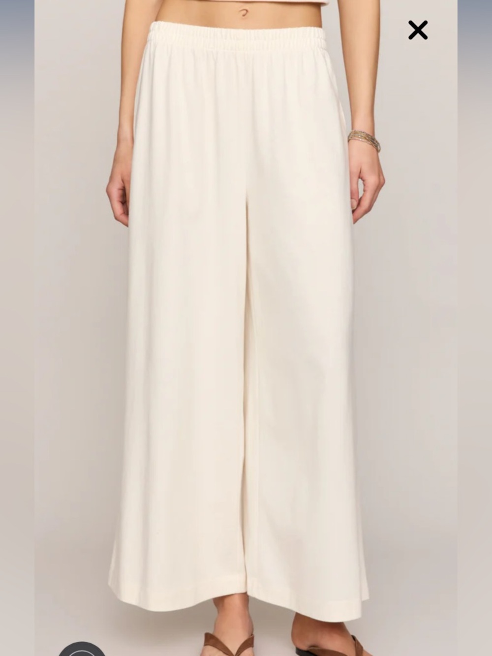 Z Supply Wide Leg Cream Thin Sweatpants (LIKE NEW!)